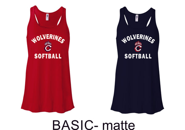 Chap Softball Flowy Tank- 6 design choices