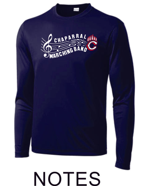 Chap Band Wicking Long Sleeve Tee in 3 Designs