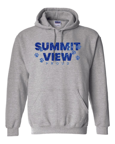 Summit View Basic Hoodie- 8 Designs- Matte or Glitter