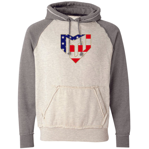 Magic Vintage Heathered Hoodie- USA Designs