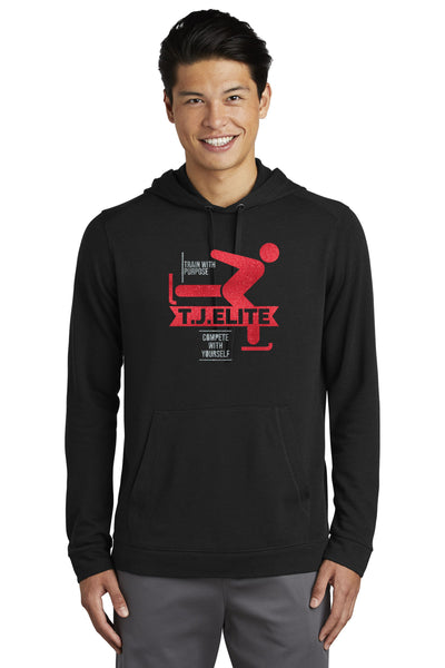 TJ Elite Triblend Wicking Hoodie- Ladies, Unisex