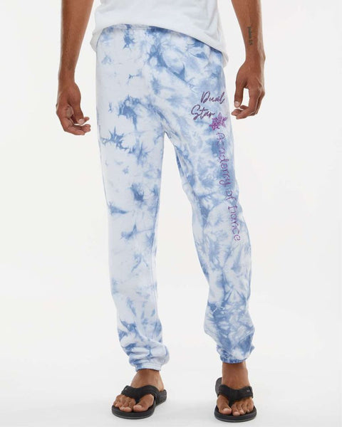 Dual Star Tie Dye Sweatpants