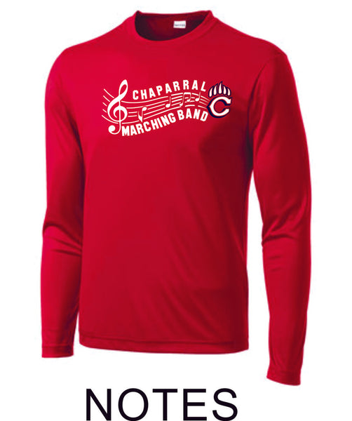 Chap Band Wicking Long Sleeve Tee in 3 Designs