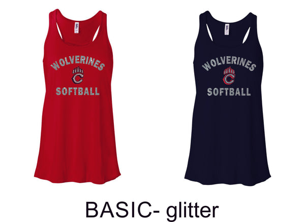 Chap Softball Flowy Tank- 6 design choices