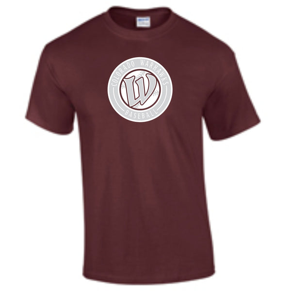 Warhawks Baseball Basic CIRCLE Tee- Matte or Glitter