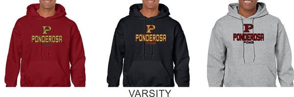 Pondo POMS Basic Hoodie- 6 Designs- Matte or Glitter