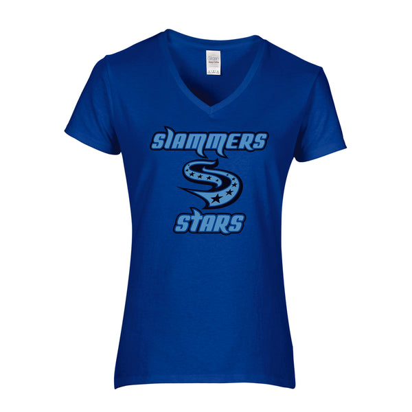 Slammers Stars Ladies Short Sleeve Tee- STAR DESIGN