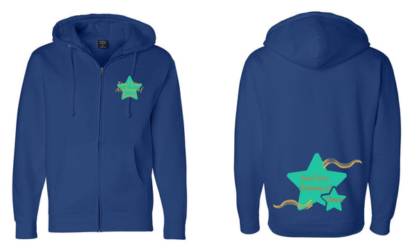 Dual Star Full Zip Adult Hoodie