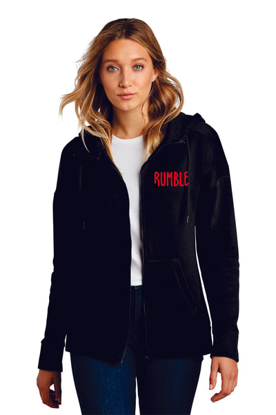 Rumble Staff District Unisex or Ladies Full Zip Hoodie