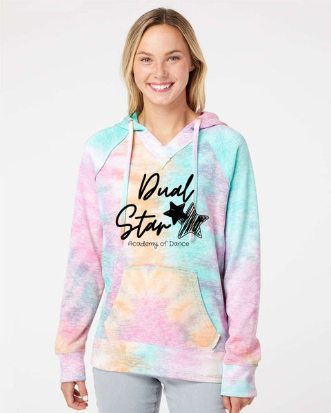 Dual Star Youth or Ladies Tie Dye Hoodie