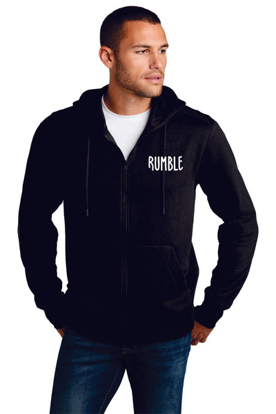 Rumble Staff District Unisex or Ladies Full Zip Hoodie