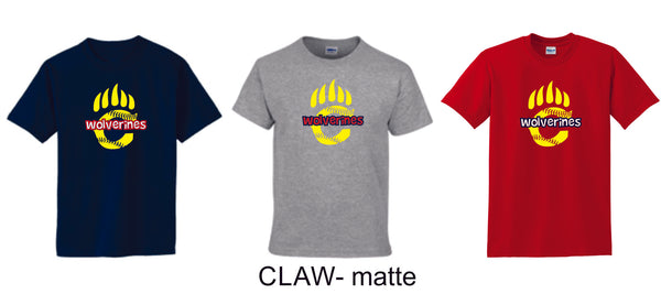 Chap Softball Basic Tee- 6 design choices