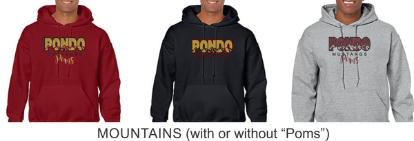 Pondo POMS Basic Hoodie- 6 Designs- Matte or Glitter