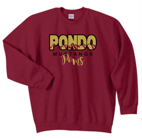 Pondo POMS Crewneck Sweathshirt- Tamara