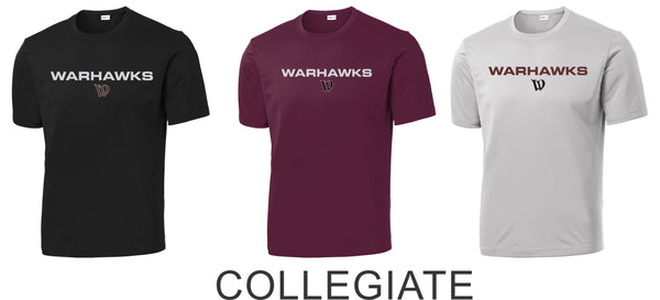 Warhawks Baseball Wicking Tee- Ladies, Unisex, and Youth