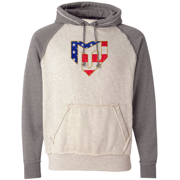 Magic Vintage Heathered Hoodie- USA Designs