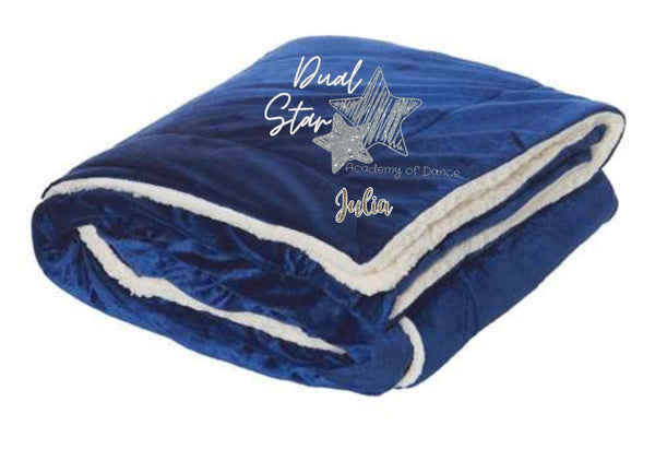 Dual Star Mink Sherpa Fleece Blanket