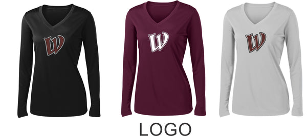 Warhawks Baseball Wicking Long Sleeve Tee- Ladies, Unisex, and Youth