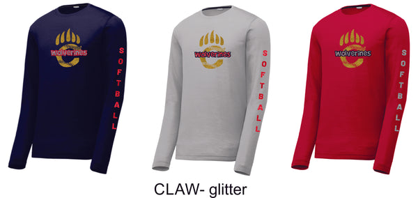 Chap Softball Long Sleeve Tee- 6 design choices