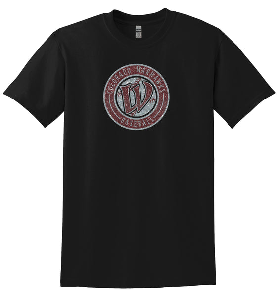 Warhawks Baseball Basic CIRCLE Tee- Matte or Glitter