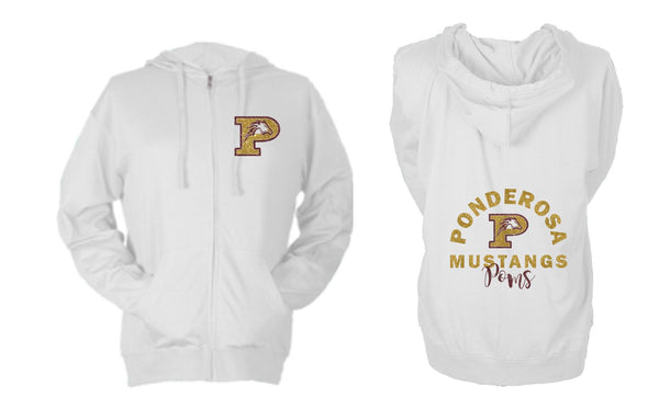 Pondo POMS Beach Zip Up Hoodie