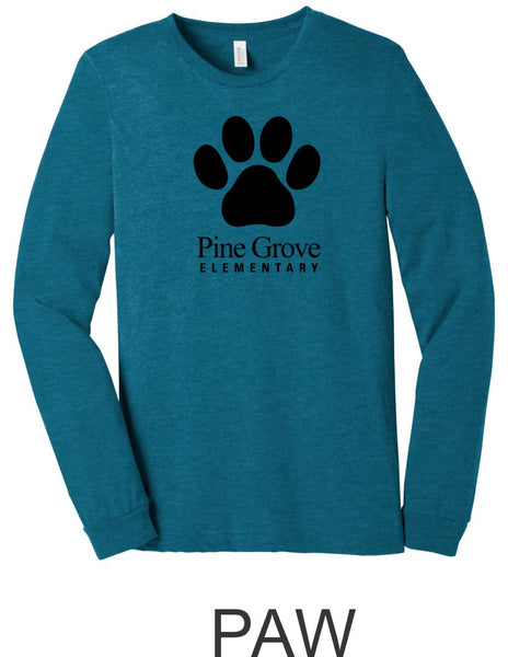 Pine Grove Teal Long Sleeve Tee- 4 designs