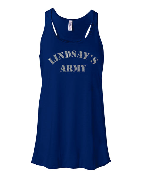 Lindsay's Army Flowy Tank- Matte or Glitter
