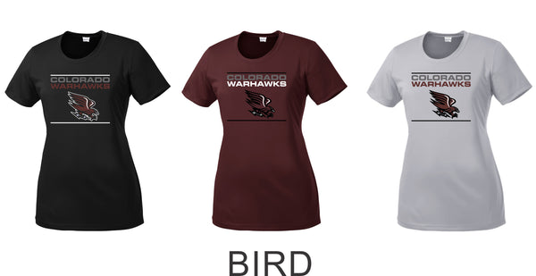 Warhawks Baseball Wicking Tee- Ladies, Unisex, and Youth