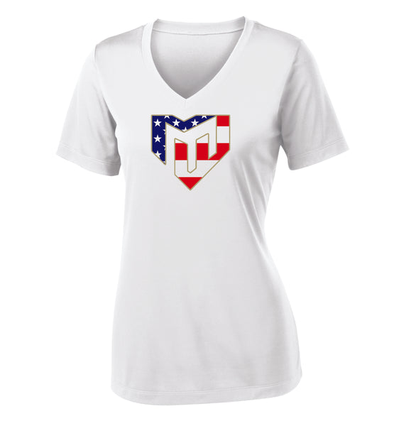 Magic Ladies Wicking T-Shirt- USA Design