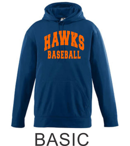 Hawks Baseball Performance Sweatshirt- 4 Designs