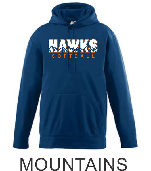 Hawks Softball Performance Sweatshirt- 4 Designs