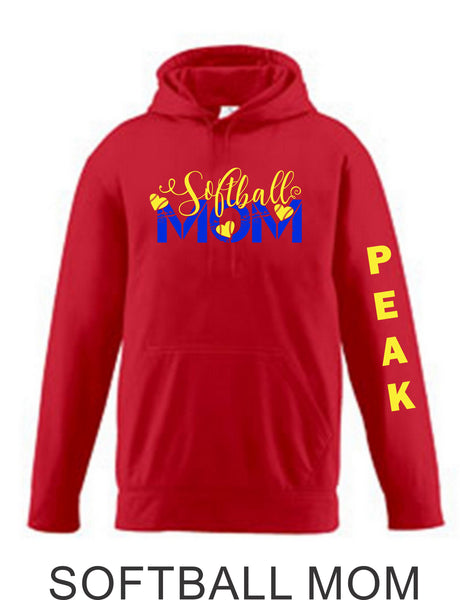 Peak Softball Performance Sweatshirt- 2 designs