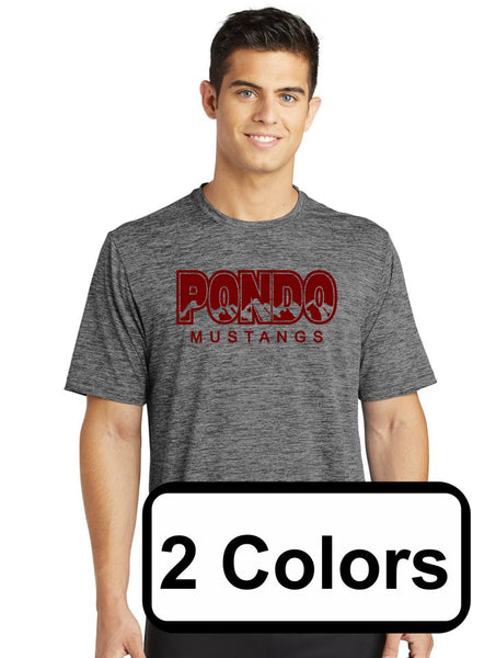 Pondo POMS Unisex Heather Wicking Tee- 4 Designs