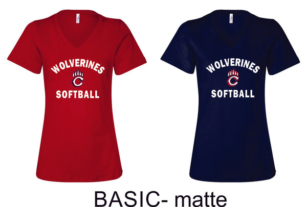 Chap Softball Ladies Tee- 6 design choices