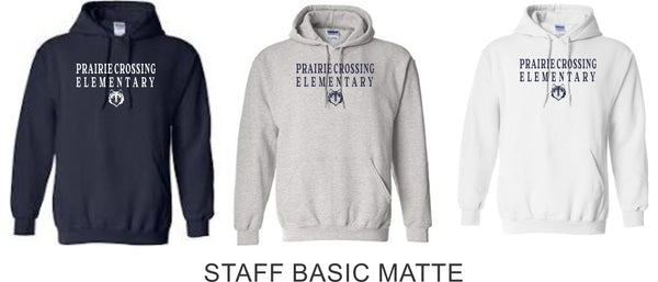 PCE Staff Hoodie- 3 Designs- Matte and Glitter