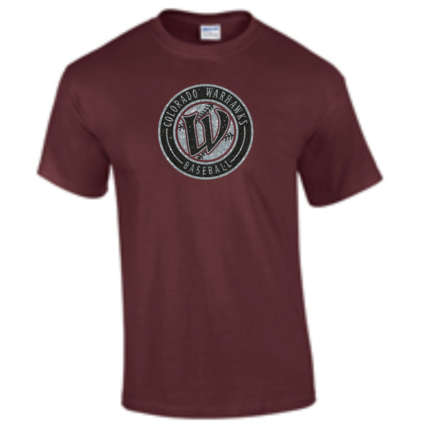 Warhawks Baseball Basic CIRCLE Tee- Matte or Glitter