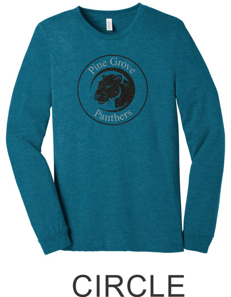 Pine Grove Teal Long Sleeve Tee- 4 designs