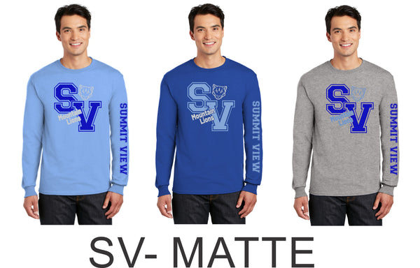 Summit View Long Sleeve Tee- Unisex and Youth Sizes-8 designs