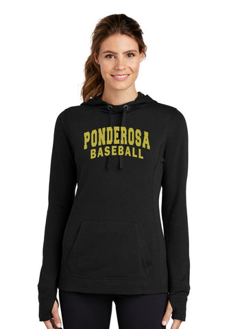 Pondo Baseball Ladies Wicking Fleece Hoodie- 5 Designs