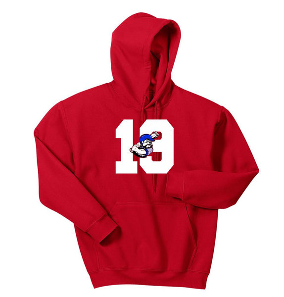 Bulldawgs NUMBER Hooded Sweatshirt- Matte and Glitter