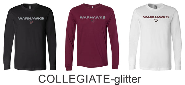 Warhawks Baseball Bella Canvas Long Sleeve Tee