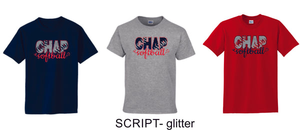 Chap Softball Basic Tee- 6 design choices