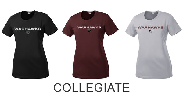 Warhawks Baseball Wicking Tee- Ladies, Unisex, and Youth