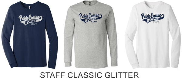 PCE Staff Long Sleeve Tee- 3 designs- Unisex and Ladies Sizes