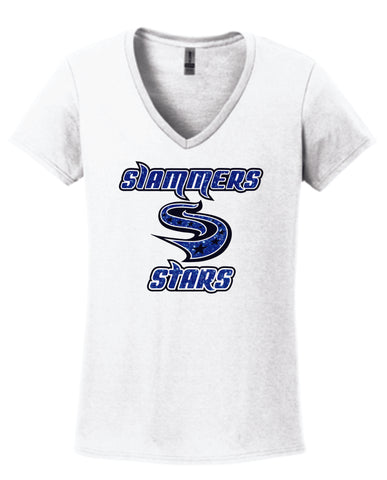 Slammers Stars Ladies Short Sleeve Tee- STAR DESIGN