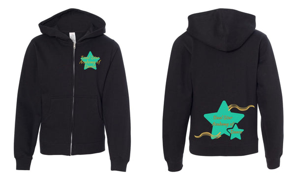 Dual Star Full Zip Youth Hoodie