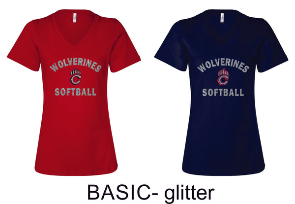 Chap Softball Ladies Tee- 6 design choices