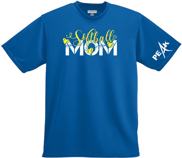 Peak Softball Unisex Wicking Tee- 2 designs