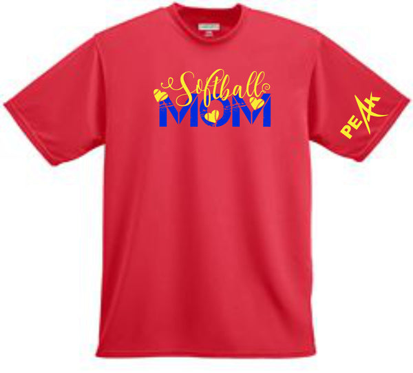 Peak Softball Unisex Wicking Tee- 2 designs