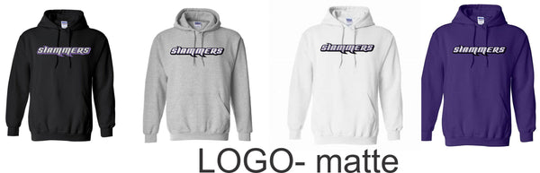 Slammers Softball Basic Hoodie- 4 Designs- Matte or Glitter